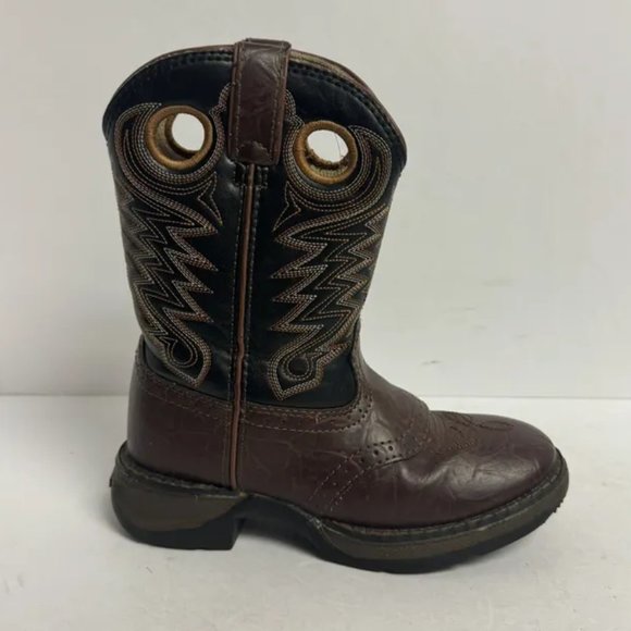 Durango Rebel Western Boot Brown Size 13 M Little Kid - Picture 1 of 6